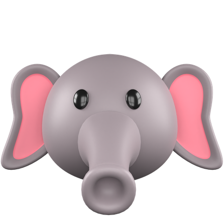 Elefante fofo  3D Icon