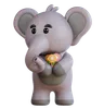 Elefante trae flores