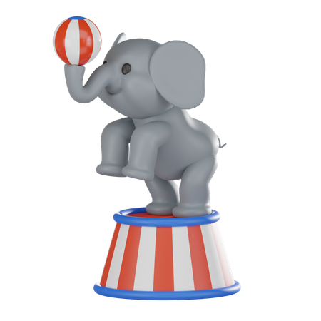 Elefantenunterhaltung  3D Icon