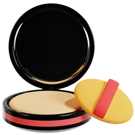 Elegant Compact Powder Case  3D Icon