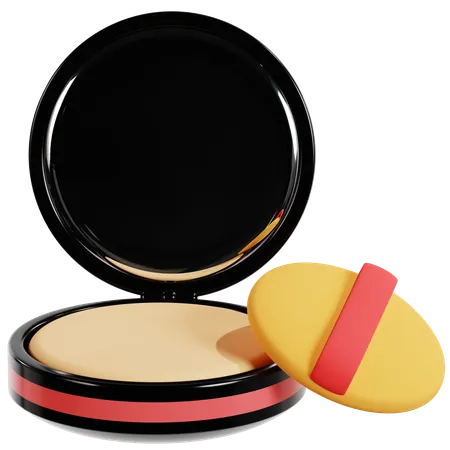 Elegant Compact Powder Case  3D Icon