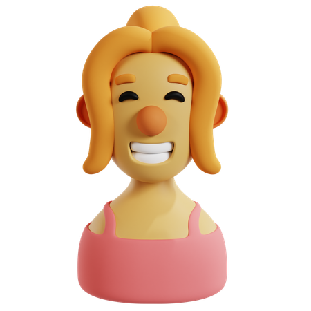 Elegant Female Avatar  3D Icon