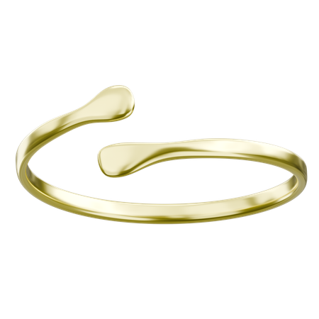 Elegant Gold Ring  3D Icon