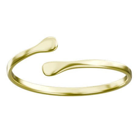 Elegant Gold Ring  3D Icon
