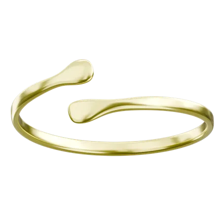 Elegant Gold Ring  3D Icon
