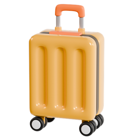 Elegant Hotel Luggage  3D Icon