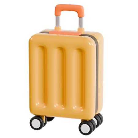 Elegant Hotel Luggage  3D Icon