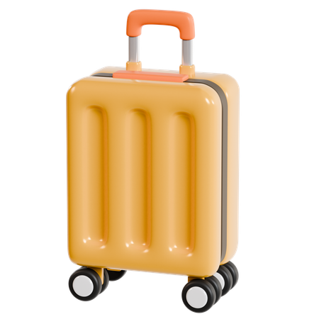 Elegant Hotel Luggage  3D Icon