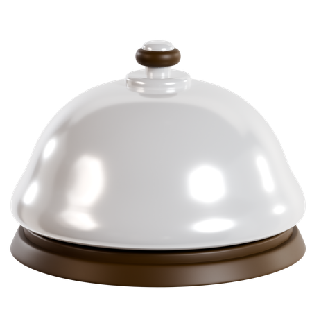 Elegant Hotel Service Bell  3D Icon