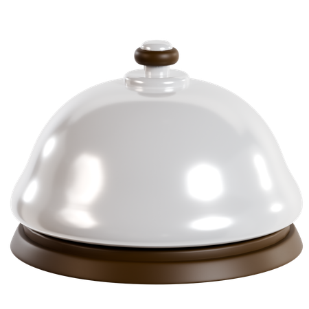 Elegant Hotel Service Bell  3D Icon