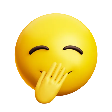 Elegant Laughing Face  3D Icon