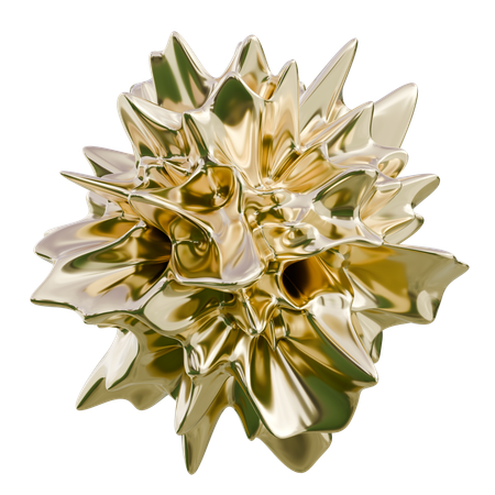Elegant Wedding Bouquet With Flowers Abstract Shape  3D Icon