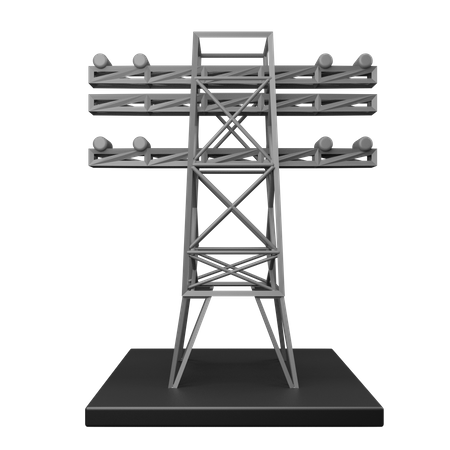 Elektrischer Turm  3D Icon
