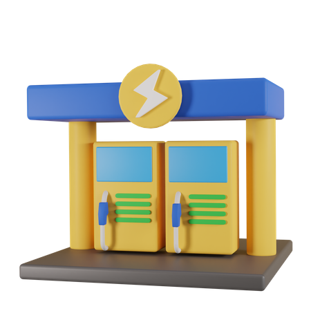Elektrizitätswerk  3D Icon