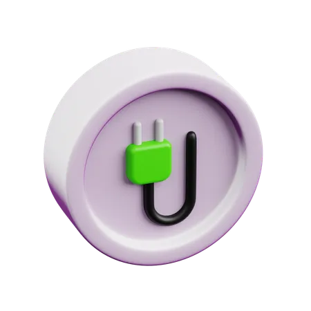 Elektrische Buchse  3D Icon