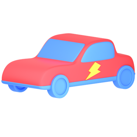 Elektroauto  3D Icon