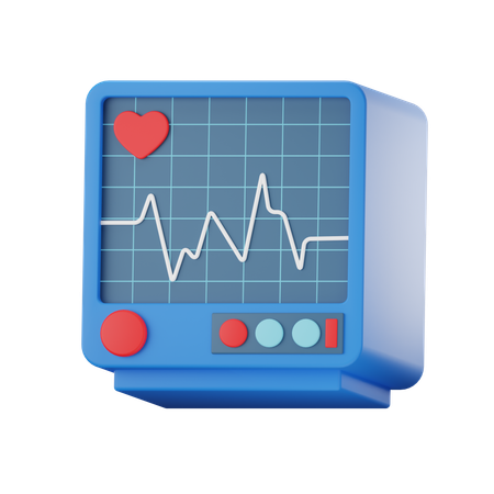 Elektrokardiogramm  3D Icon