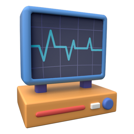 Elektrokardiogramm  3D Icon