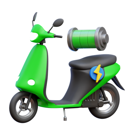 Elektrisches Motorrad  3D Icon