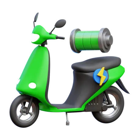 Elektrisches Motorrad  3D Icon