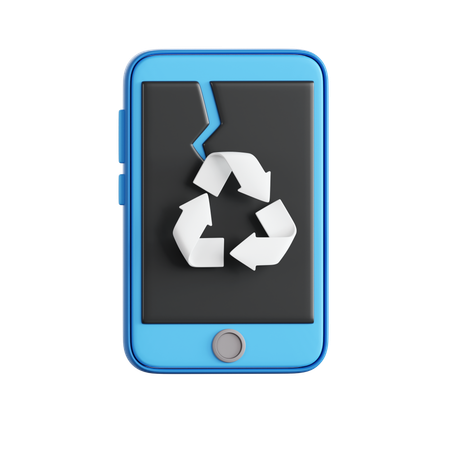 Recycling von Elektrogeräten  3D Icon