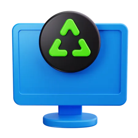 Recycling von Elektronik  3D Icon