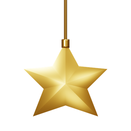 Élément étoile de Noël  3D Icon