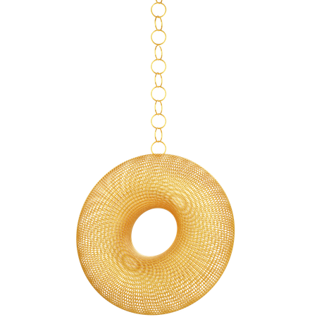 Elemento de anel de ouro  3D Icon