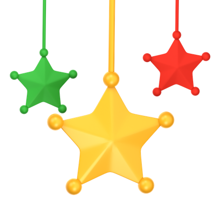 Elemento estrela de natal  3D Icon