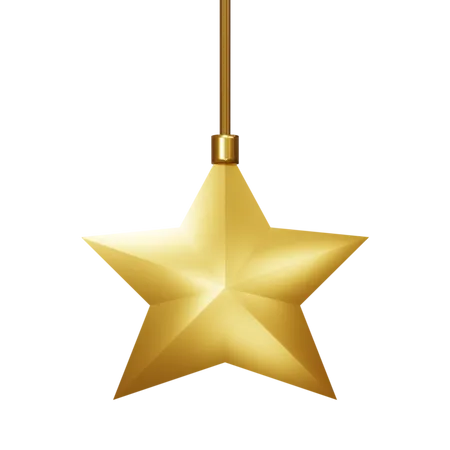 Elemento estrela de natal  3D Icon