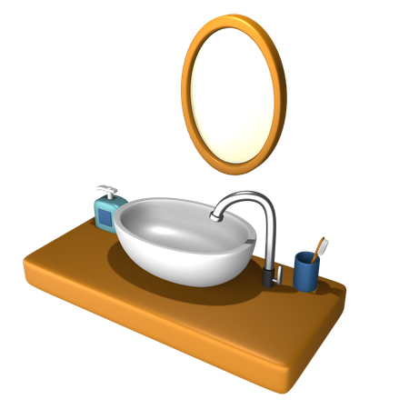 Esenciales para el baño  3D Icon