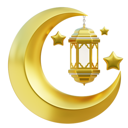 Elementos islámicos del Ramadán  3D Icon