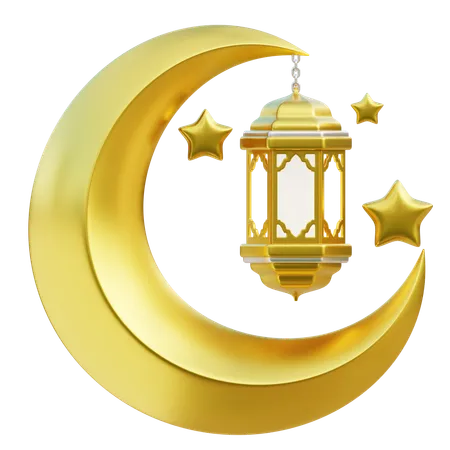 Elementos islámicos del Ramadán  3D Icon
