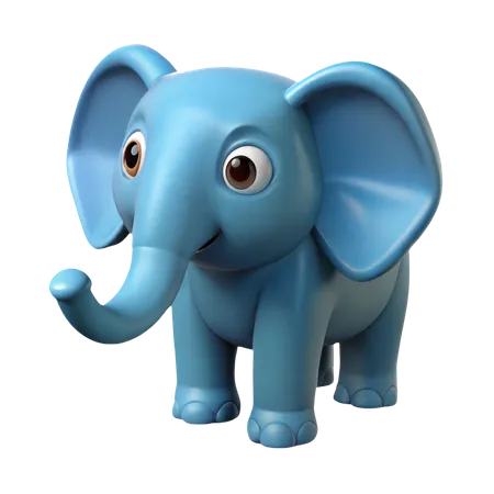 코끼리  3D Icon