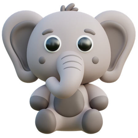 Éléphant  3D Icon