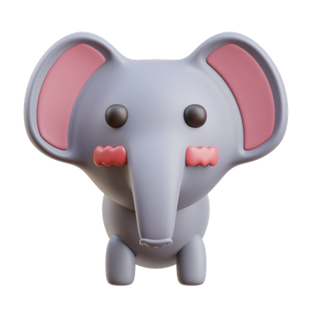 Éléphant  3D Icon