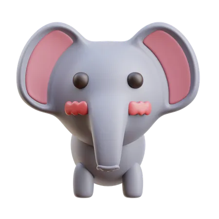 Éléphant  3D Icon