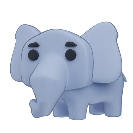 Éléphant  3D Icon