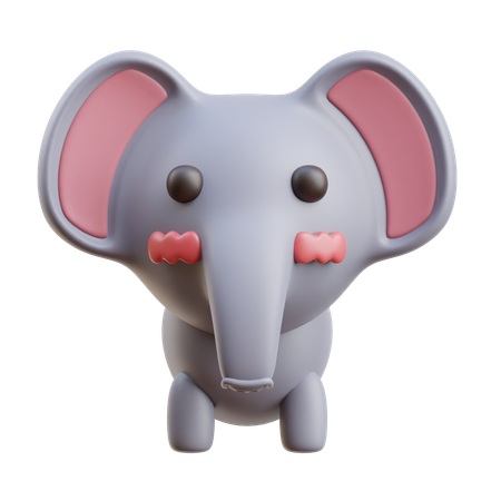 Elephant  3D Icon