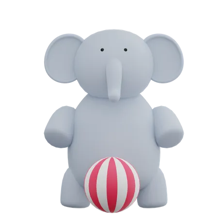 Elephant  3D Illustration