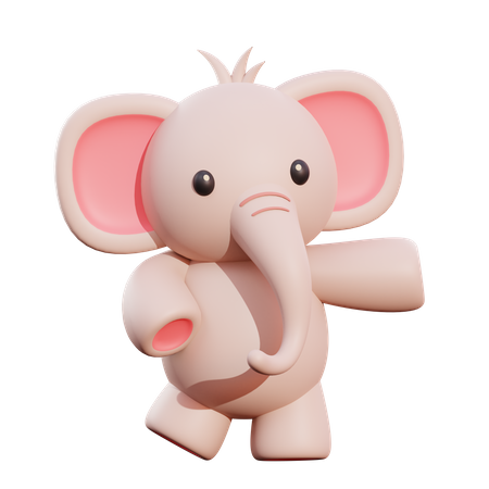 Elephant  3D Illustration