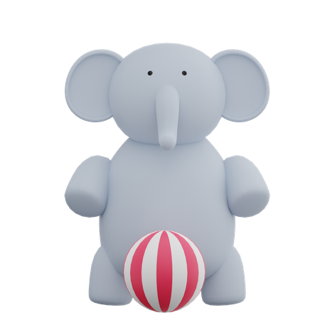 Elephant 3D Illustration