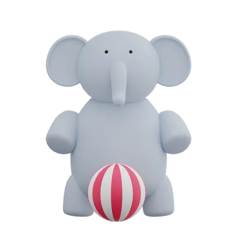 Elephant 3D Illustration
