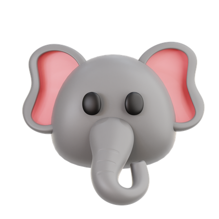 Elephant Emoji  3D Icon