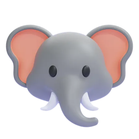 Elephant Emoji  3D Icon