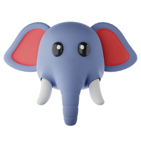 Elephant Emoji  3D Icon