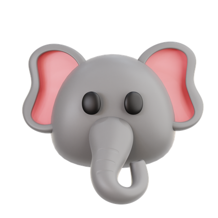Elephant Emoji  3D Icon