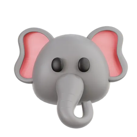 Elephant Emoji  3D Icon