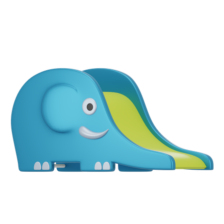 Toboggan éléphant  3D Icon