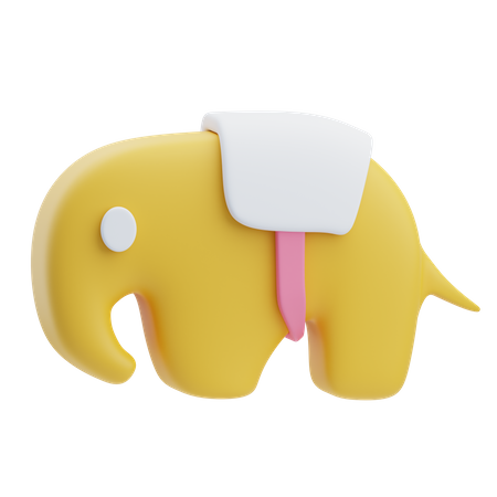 Elephant Toy  3D Icon